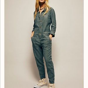 We The Free Higher Ground Jumpsuit Jumper Green